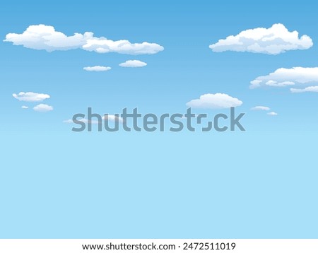 clouds moving on sunny day with blue sky background