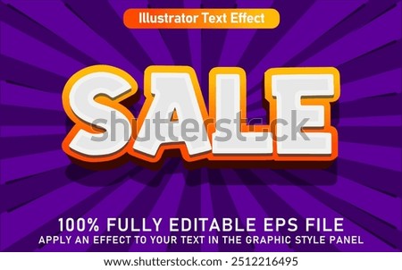 EDITABLE SALE TEXT EFFECT EPS FILE