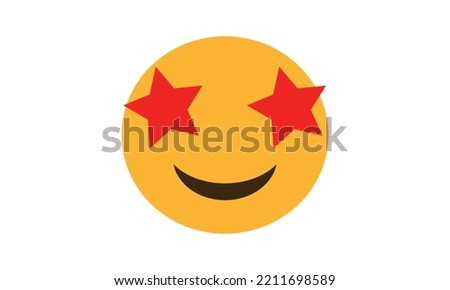 star struck emoji vector, star struck for website emoji