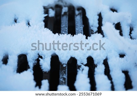 Similar – Image, Stock Photo cold metal Snow Grating