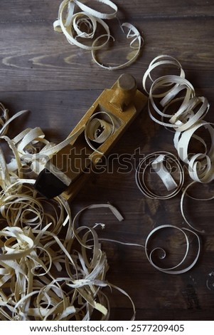 Similar – Image, Stock Photo Woodworking tools on wooden table