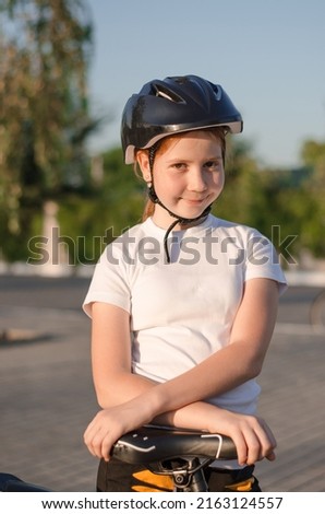 Similar – Image, Stock Photo 11 Cyclists ride one after the other on a dam