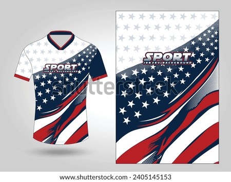 USA sport jersey design vector