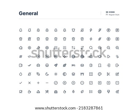 Essencial UI Icons Pack Line Style