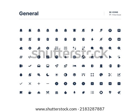 Essencial UI Icons Pack Filled Style