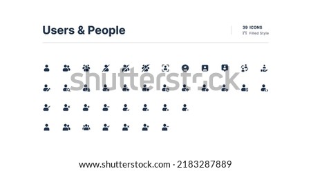 Users and People UI Icons Pack Filled Style