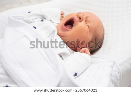 Similar – Image, Stock Photo Portrait of baby boy