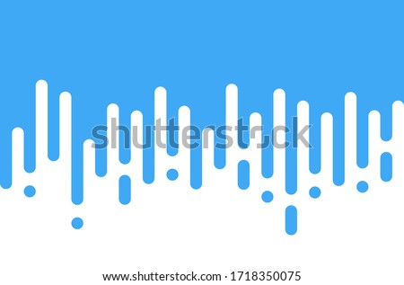 Blue rounded lines background. Abstract dashed lines and dots.
