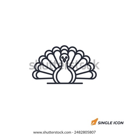 Turkey icon vector illustration. Turkey symbol isolated on white background