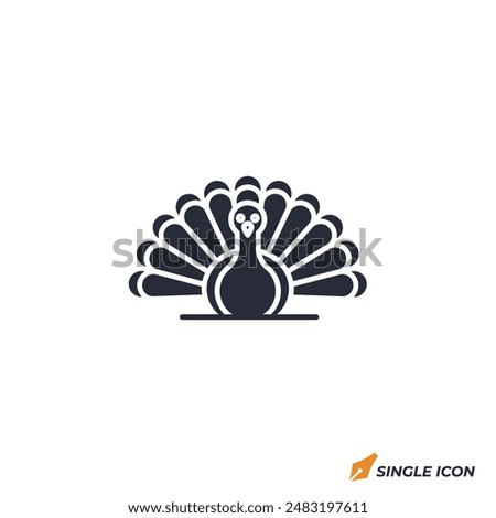 Turkey icon vector illustration. Turkey symbol isolated on white background