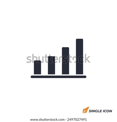 Bar Chart icon vector illustration. Bar Chart symbol isolated on white background