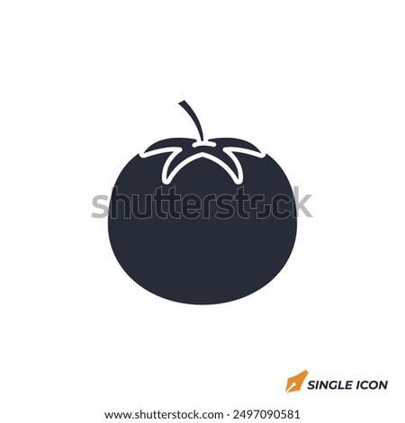 Tomato icon vector illustration. Tomato symbol isolated on white background.