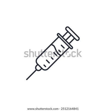 syringe icon vector illustration. syringe symbol isolated on white background