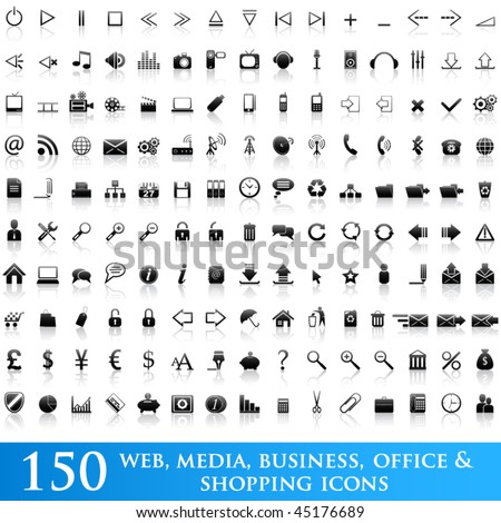 150 web icons