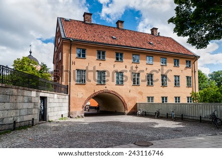 UPPSALA, SWEDEN - JULY 30: The Skytteanum is the residence of the professor, and premises for research and teaching in political science of Uppsala University at July 30, 2010 in Uppsala, Sweden.