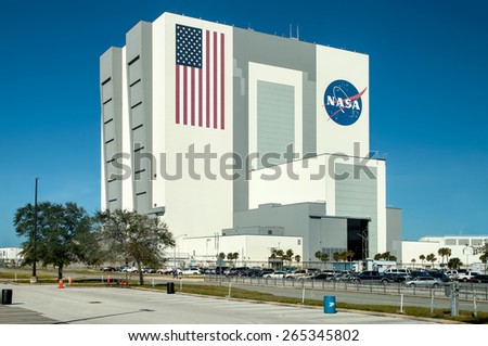 CAPE CANAVERAL, USA - NOVEMBER 22: Exterior view of NASA Launch Control Center at Kennedy Space Center, Cape Canaveral in Florida at November 22, 2011