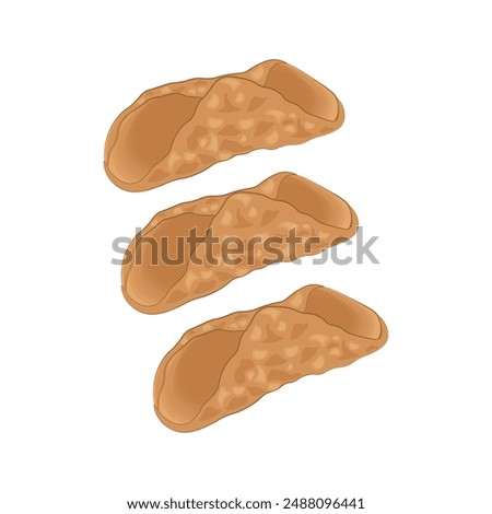 Vector illustration logo Clip art Cannolo Cannoli shell 