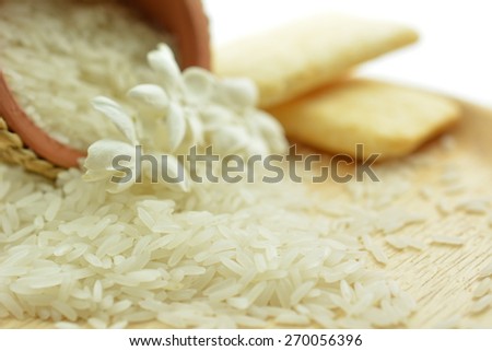 Jasmine Rice from Thailand or Thai fragrant rice, is a long-grain variety of rice that has a sweet aromatic fragrance. Can be made confectionery.