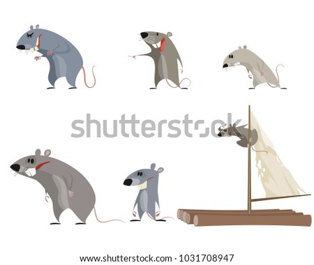 Vector Cute Cartoon Rodent | Download Free Vector Art | Free-Vectors