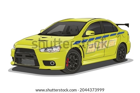 car vector decal modify template