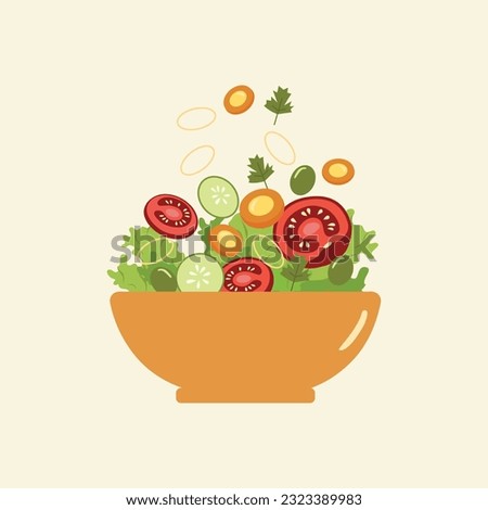 a bowl of vegetables salad
