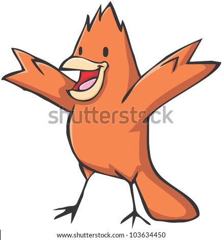 Happy Cardinal Bird Cartoon Stock Vector 103634450 : Shutterstock