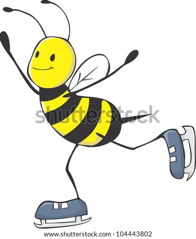 Happy Bee Figure Skater