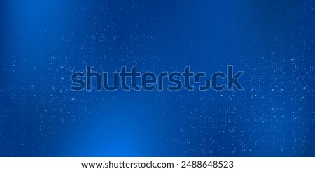 Abstract digital blue square particles background for business, finance, research, tech and science