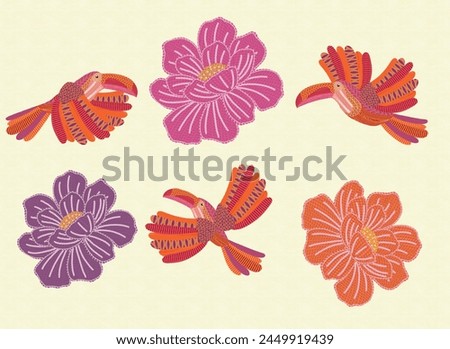 Similar – Image, Stock Photo Flower Bouquet from Parrot Tulips
