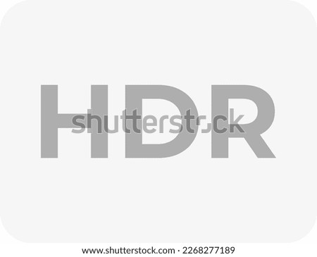 hdr sign effect icon vector flat illustration