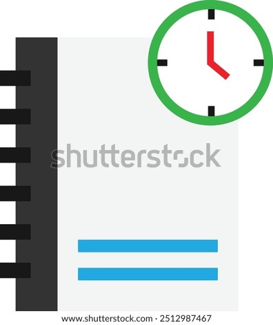 Study Education Book Icon Vector Flat Illustration