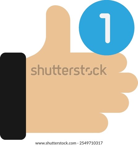 Like Favorite Feedback Icon Vector Flat Illustration