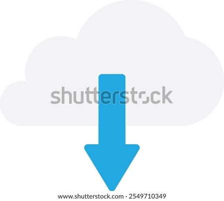 Download Arrow Down Icon Vector Flat Illustration