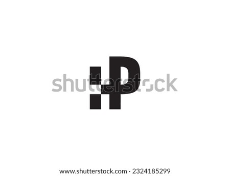 Professional Innovative Initial PH logo and HP logo. Alphabet letter monogram icon logo HP. HP Letter Initial Logo Design Template Vector Illustration