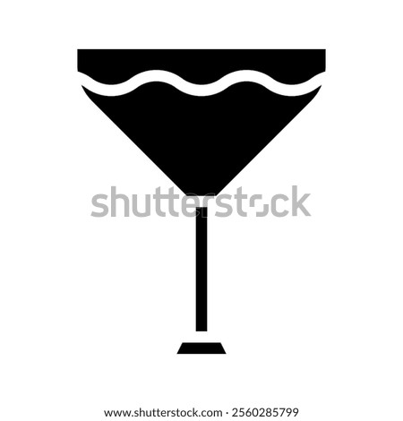 Cocktail glass icon. Concept of celebration, party, and alcoholic beverages.