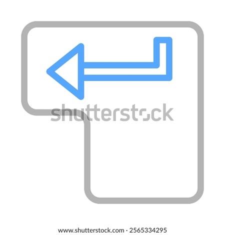 Enter key button icon. Concept of computer, technology, and input.