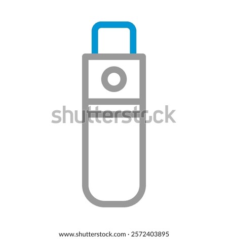 USB flash drive icon. Concept of data storage, transfer, and backup.