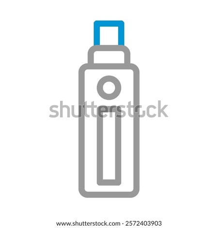 USB flash drive icon. Concept of data storage and transfer.