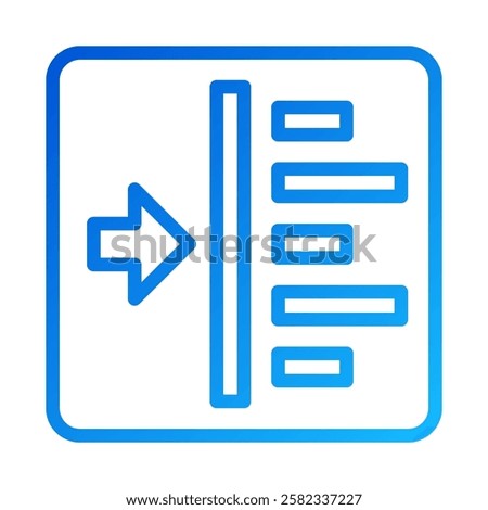 Import Data Icon or Enter Data Vector Illustration