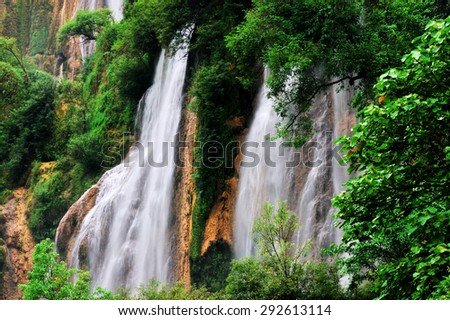 TEE LOR SU WATERFALL,THE MOST BEAUTIFUL WATERFALL IN THAILAND and 1 OF 6 THE WATERFALLS OF WORLD