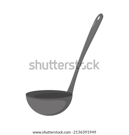 Kitchen ladle icon. Kitchen Utensil. Cartoon illustration of kitchen ladle vector icon. Utensils logo for web and digital.