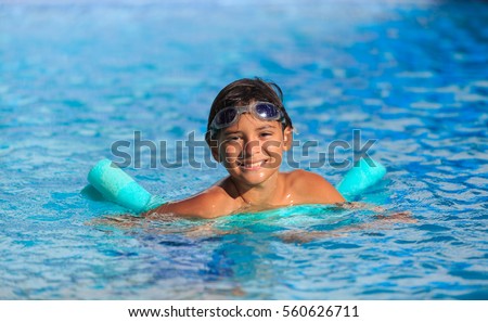 Similar – Image, Stock Photo Black boy swimming in pool