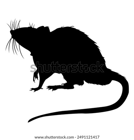 Mouse or rat icon in trendy flat style isolated on background. Mouse icon page symbol for your web site design Mouse icon logo, app, UI. Mouse icon Vector illustration, EPS 10.