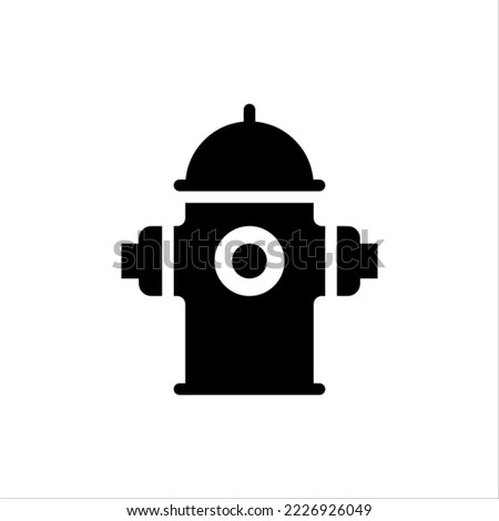 Fire hydrant simple silhouette. Web site page and mobile app design vector element.
Fire Hydrant Black Icon, Vector Illustration, Isolate On White Background Label. EPS10