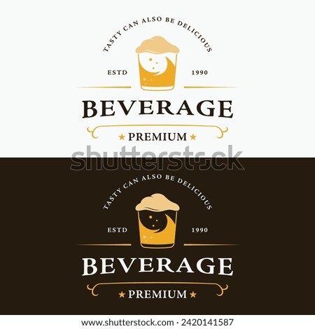 Vintage fresh cold soda drink logo. Logo for labels, businesses, bars and companies.