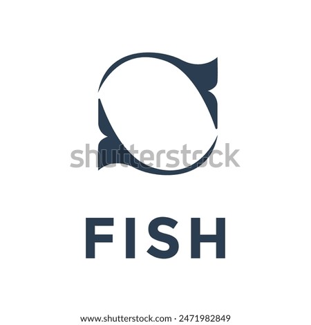 Fish logo template suitable for businesses and product names. This stylish logo design could be used for different purposes for a company,