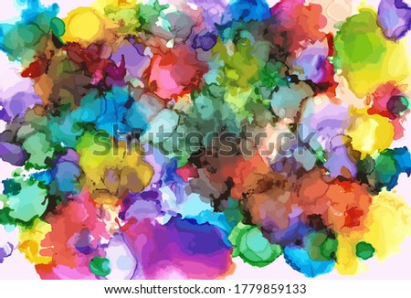 Modern creative design,  background marble texture. Alcohol ink. Vector illustration.