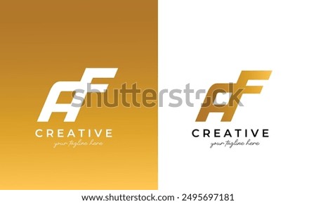 af logo design or af letter logo for your business	
