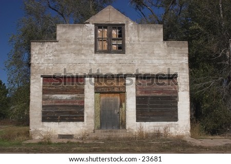 Abandoned store in rural Nebraska