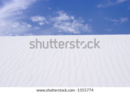 Sand and sky - White Sands National Monument - New Mexico